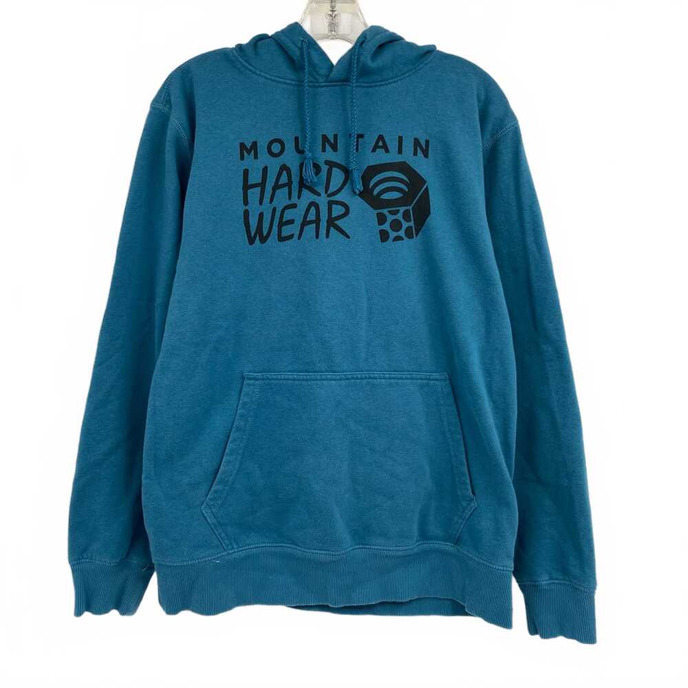 Mountain Hardwear Blue Hoodie | Men’s Regular M Pullover Cotton-Polyester
